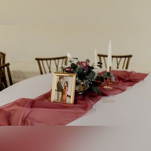 mauve chiffon table runner bundle